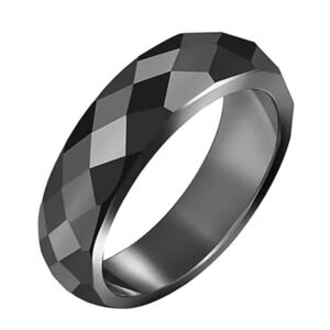 Hematite therapy ring 6 7 8 9 10